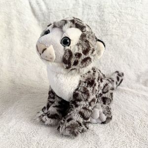 Wild Republic Gray Spotted Leopard Cub Cuddlekins Zoo Stuffed Animal 9” Toy